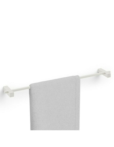 Поставка за кърпи за баня Carvo - 65,8 см, неръждаема стомана, бяла, мат