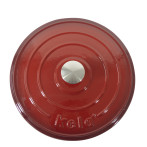 Чугунена тенджера с капак “Calido“ - Ø 24 см. - червена - KELA