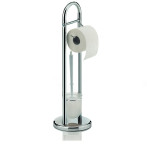 Комплект стойка за тоалетна хартия и четка за тоалетна “Fabio“ - хромиран - KELA