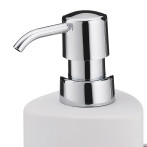 Комплект диспенсър за сапун с четка и отделение за гъба “Purana“ - 350 мл. - бял - KELA