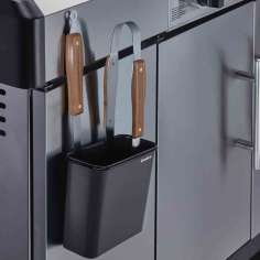 Магнитна стойка за прибори за грил Grill Mags - 21,5х10,5х19 см, 2,8 л, черен