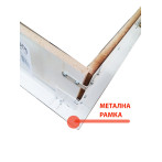 Метална рамка - 5 см, поддържа цялата конструкция на стълбата