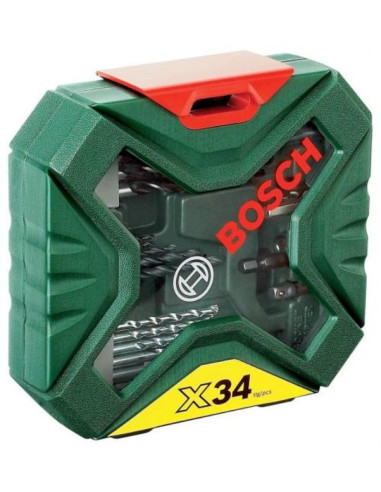 Комплект свредла и битове Bosch X-Line Classic - 34 части