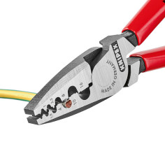 Клещи Knipex за кримпване на гилзи - Дължина 180 мм, за кабелни обувки 0,5-16 мм²