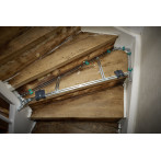Шаблон за измерване на стълби Wolfcraft - За дървени стълбища, извити стълбища и стъпала, трудни за измерване