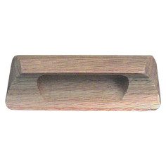 Мебелна дръжка - ШхВ 100х30 мм, разстояние между монтажните отвори 96 мм, дърво, орех, лакирана