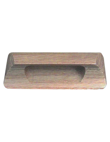 Мебелна дръжка - ШхВ 100х30 мм, разстояние между монтажните отвори 96 мм, дърво, орех, лакирана