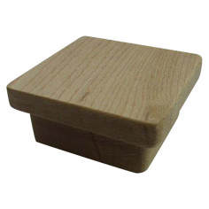 Мебелна дръжка - ДхШхВ 50х50х21 мм, естествено дърво, явор