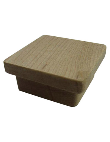 Мебелна дръжка - ДхШхВ 50х50х21 мм, естествено дърво, явор