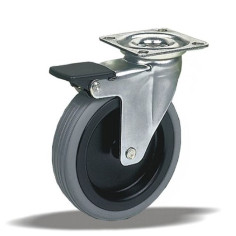 Завиващо мебелно колело Liv Systems - Ø50 мм, товароносимост 60 кг, с планка