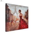 Картина Парижка приказка - 60х60 см, с маслени бои