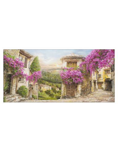 Картина ProArt Цветна Тoскана - 55х115 см, дигитален печат върху канава