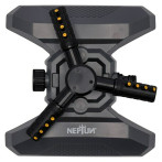 Кръгов осцилиращ разпръсквач Neptun - 3 рамена, максимална поливна площ Ø3-20 м, 310 м²
