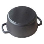 Чугунена тенджера с капак “Calido“ - Ø 24 см. - черна