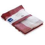 Комплект от 3 бр. домакински кърпи за съдове “Pasado“ - 65х45 см. - червени