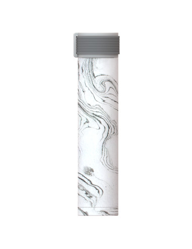 Двустенна термо бутилка “SKINNY MINI“ - 230 мл - цвят мрамор