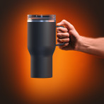 Термо чаша с вакуумна изолация “360 MUG“ - 840 мл - цвят черeн