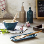 Керамична поставка за лъжица за готвене SPOON REST - цвят синьо-зелен