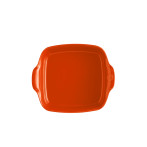 Керамична тава "SQUARE OVEN DISH"- 22х22см - цвят оранжев