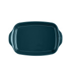 Керамична тава "RECTANGULAR OVEN DISH"- 36,5 х 23,5 см - цвят синьо-зелен