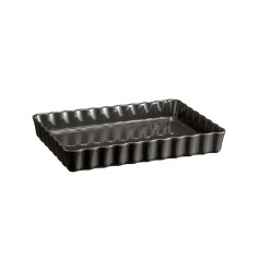 Керамична форма за тарт "DEEP RECTANGULAR TART DISH" - цвят черен
