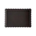 Керамична форма за тарт "DEEP RECTANGULAR TART DISH" - цвят черен
