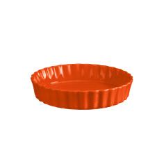 Керамична форма за тарт Ø 24 см "DEEP FLAN DISH"- цвят оранжев