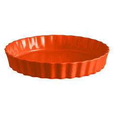 Керамична форма за тарт Ø 32 см "DEEP TART DISH"- цвят оранжев