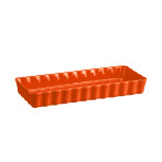 Керамична форма за тарт "SLIM RECTANGULAR TART DISH"- цвят оранжев