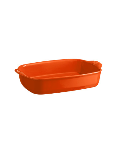 Керамична тава "RECTANGULAR OVEN DISH"- 36,5 х 23,5 см - цвят оранжев