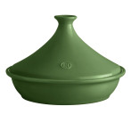 Керамичен тажин с комплект подправки  - Ø 32 см - цвят  зелен