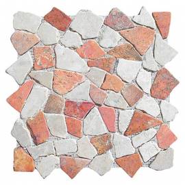 Мозайка естествен камък (пано мрежа) 30 x 30см