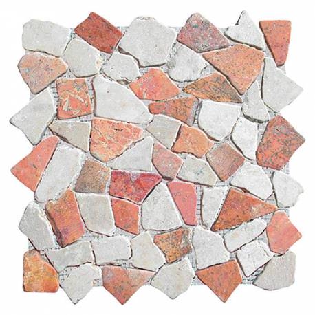 Мозайка естествен камък (пано мрежа) 30 x 30см
