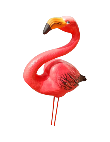 Градинска фигура - Фламинго, 42х39 см, порцелин