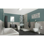 Поставка за тоалетна хартия Camargue Monaco - Без капак, със стъклена полица, неръждаема стомана, хром