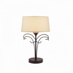 Настолна лампа Poirot - 1xE27, IP20, ØхВ 30х47 см, плат, метал, стъкло
