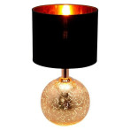 Настолна лампа Tween Light Gala - 1x 40 W, 1x 8 W, E27 и G9, ØхВ 25х47 см, черна, златиста