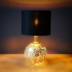 Настолна лампа Tween Light Gala - 1x 40 W, 1x 8 W, E27 и G9, ØхВ 25х47 см, черна, златиста