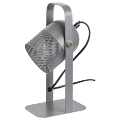 Настолна лампа Rabalux Ronnie - До 25 W, 1хЕ14, ØхВ 10х28,5 см, метал, сива