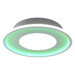LED плафон Lavida Rovigo - 40 W, 300-6500 К, 3370 lm, ØхВ 45х9,6 см, RGBW контрол на цвета с дистанционно