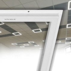 LED светеща рамка Vivalux Solo - 40 W, 4000 K, 3600 lm, ДхШхВ 59,1х59,1х1 см