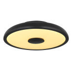 LED плафон Globo Raffy 41366B RGBW - 18 W, 3000-6500 К, 820 lm, ØхВ 28х5,5 см, IP44, с Bluetooth високоговорител