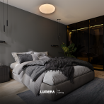 LED плафон Lumera Lighting Alicia-XL - 36 W, 4000 К, ØхВ 50х8 см, IP20, бял