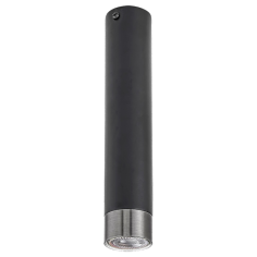 Плафон Rabalux Zircon - 1х5 W, 1хGU10, IP20, ØхВ 5,2х27 см, черен, мат