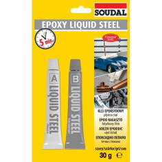 Епоксидно лепило за метал Soudal Epoxy Liquid Steel - 30 г