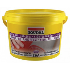 Лепило за подови настилки Soudal 26A - 5 кг, пастообразно, жълто-кафяво
