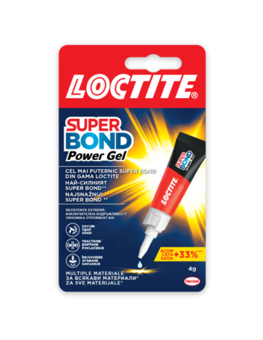 Секундно лепило Loctite Super Bond Power Gel - 4 г