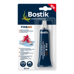 Лепило за обувки Bostik Fix & Go - 20 мл, прозрачно