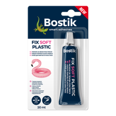 Лепило за меки пластмаси Bostik Fix Soft Plastic - 20 мл, прозрачно