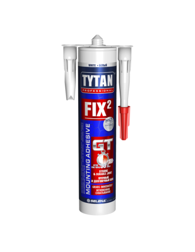 Монтажно лепило Tytan Professional FIX² GT - 310 мл, за тежки материали 400/10 см²